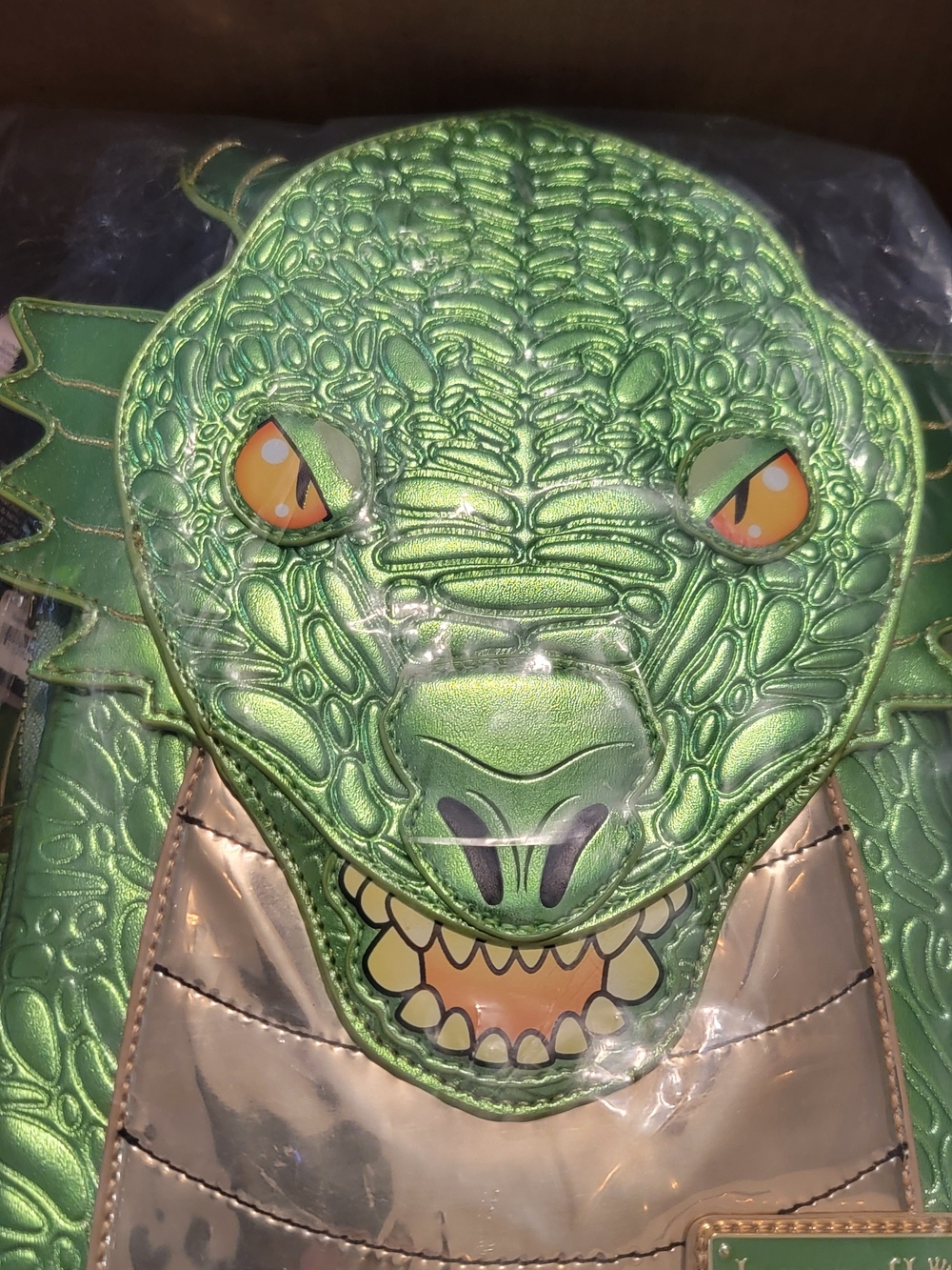 LF HTGreen Dragon Reptile Pet-Themed BACKPACK - Green